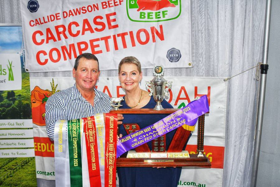 2023 Callide Dawson Beef Carcase Competition Ian Stark and Jeanne Seifert