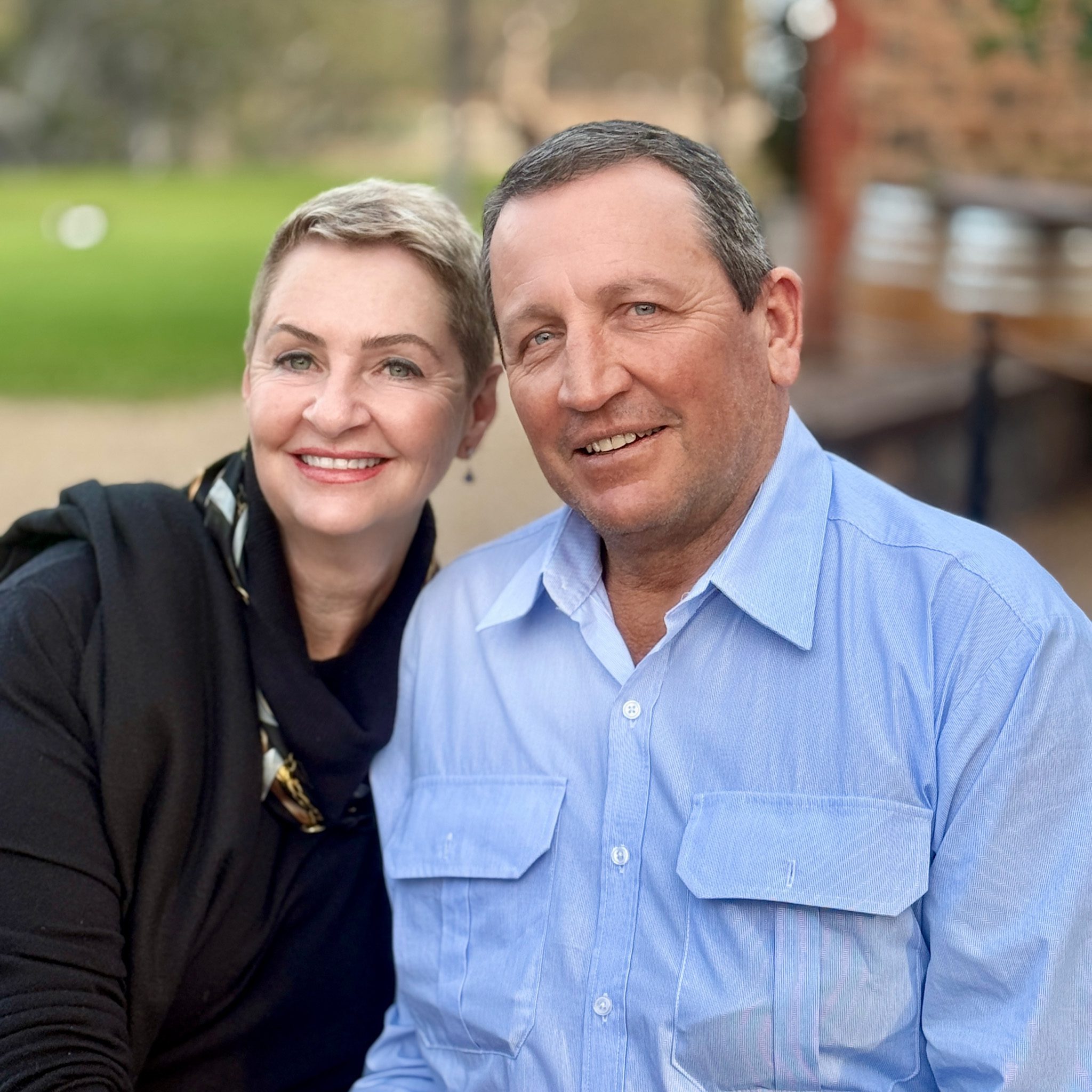 Photo of Ian Stark and Jeanne Seifert Owners of Seifert Belmont Reds